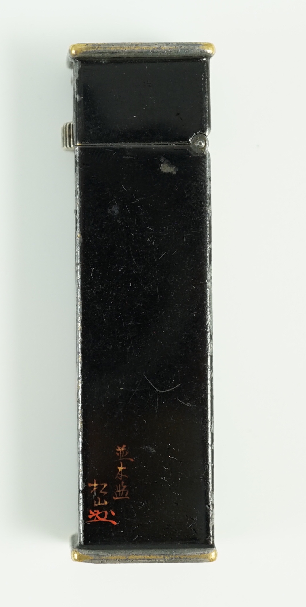 A Dunhill Namiki maki-e (lacquer) tallboy lighter, c.1930, 6.4 cm high